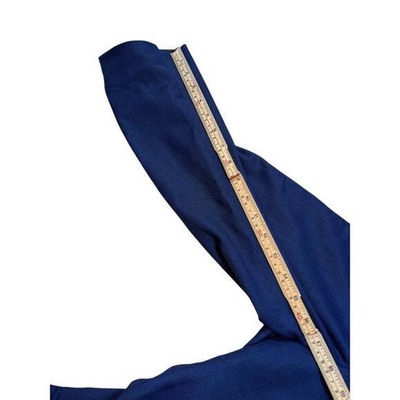 NWT Mens Tailored Fit Navy Blazer With Sailboat Pattern Lining & Button Cu - Picture 16 of 16